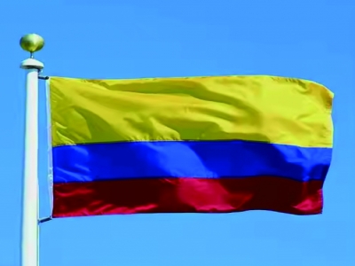 Customized polyester 3x5ft Colombian flag