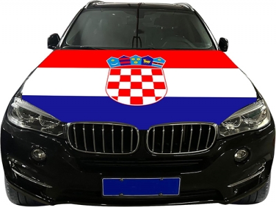 Custom Croatian car cover flag