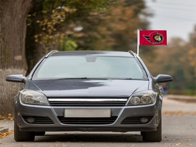 Custom NHL Ottawa Senators Car Flag