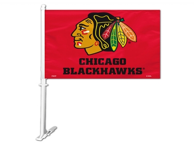 Custom NHL Chicago Blackhawks Car Flag