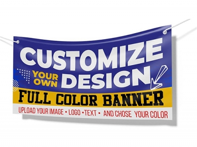 custom out door banner