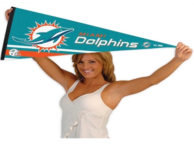 Custom NFL Miami Dolphins Pennant