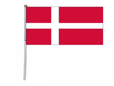 Customized Norwegian hand waving flag