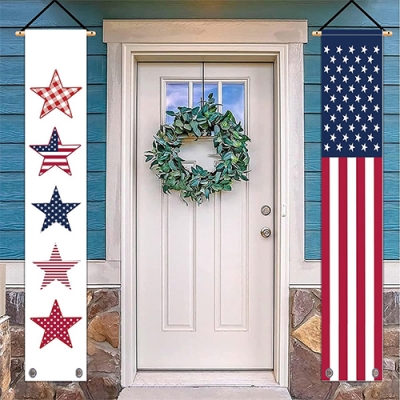 Custom American Independence Day door banner