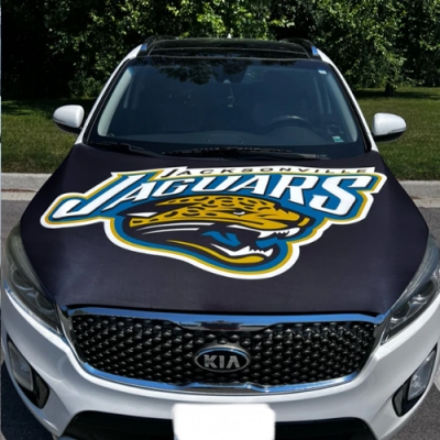 Customized NFL Jacksonville Jaguar Car Engine Cover Flag