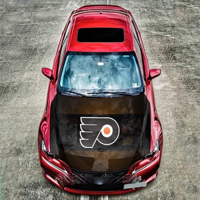 Custom NHL Philadelphia Flyers car hood cover flag