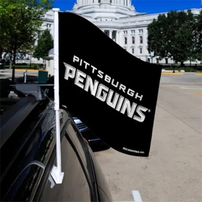 Custom NHL Pittsburgh Penguins Car Flag