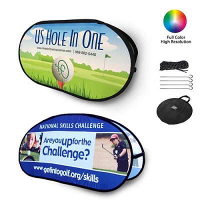 Custom sports event pop up banners