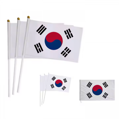 Customized Korean Hand cranked Flag