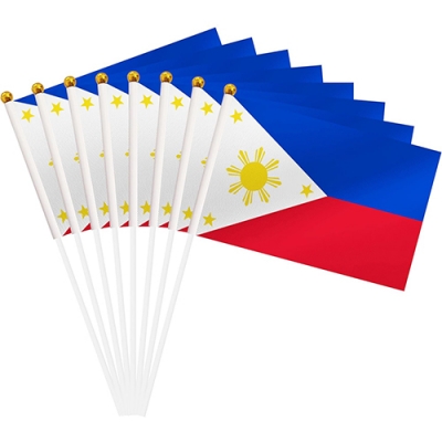 Custom Philippines Hand Flag